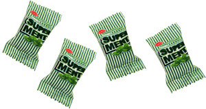 Funda de caramelos super menta en Quito, Guayaquil y todo Ecuador de fábrica de golosinas Icapeb