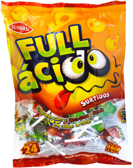 Funda de chupetes  full aciso  en Quito, Guayaquil y todo Ecuador de fábrica de golosinas Icapeb