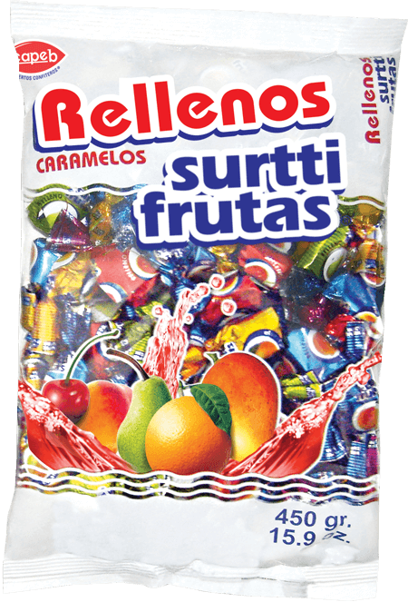 Funda de caramelos surtifrutas en Quito, Guayaquil y todo Ecuador de fábrica de golosinas Icapeb